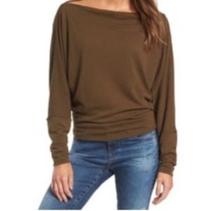 Free People Valencia sweater XS Olive Green